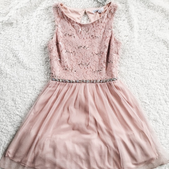light pink short dress